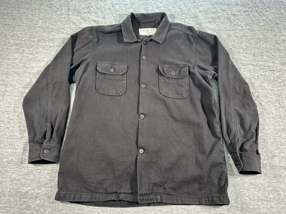 RGT Rogue Territory Infantry Shirt Mens XXL Black Long Sleeve Cotton USA Made